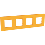 купить Рамка 4 поста Unica Quadro Оранжевая MGU4.708.29 Unica Quadro Рамки
