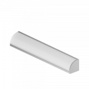 купить Профиль для с/д ленты Geniled угловой 10*10*2000 М12 с загл.и рассеив.12385_ch  (2м) Профиль