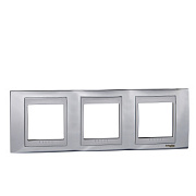 купить Рамка 3 поста Unica Top Хром Алюминий MGU66.006.010 Unica Top Рамки металл