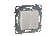 купить Переключатель 2 клавишный Unica Бежевый MGU5.213.25ZD Unica