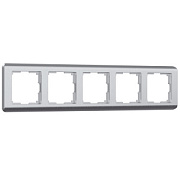 купить Рамка 5 постов Werkel WL12-Frame-05 серебро рифленый W0052106  Werkel  Рамки