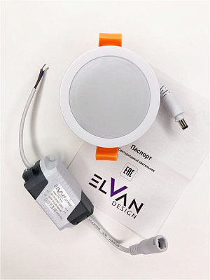 Точечный светильник Elvan VLS-109R-7W-WH-3000K купить Точечные светильники