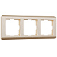 Рамка 3 поста Werkel WL12-Frame-03 шампань рифленый WL0032111 купить Werkel  Рамки