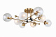 Люстра ламповая LINVEL LV 9382/8 Флон Золото/Черный E14 40W *8 купить Ламповые люстры
