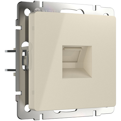 Розетка компьютерная Werkel WL03-RJ-45 слоновая кость купить Werkel