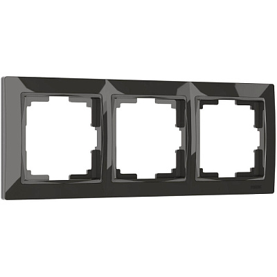 Рамка 3 поста Werkel WL03-Frame-03 серо коричневый basic W0032007 купить Werkel  Рамки