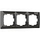 Рамка 3 поста Werkel WL03-Frame-03 серо коричневый basic W0032007 купить Werkel  Рамки
