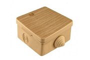 купить Коробка распаячная TDM SQ1401-0711 65*65*50 4 входа IP54 сосна Коробки монтажные