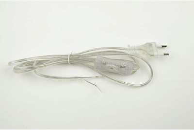 Сетевой шнур Uniel UCX-C11/02A-170 CLEAR с выключателем купить Шнуры