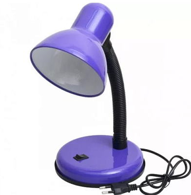 Лампа настольная InHome CHO-22Ф фиолетовый E27 60Вт пакет купить Ламповые