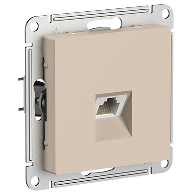 Розетка RJ45 AtlasDesign Песочный SE ATN001283 купить AtlasDesign