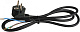 Провод CAMELION S-LR2  угловая вилка1,5 м. з/к чёрный купить Шнуры