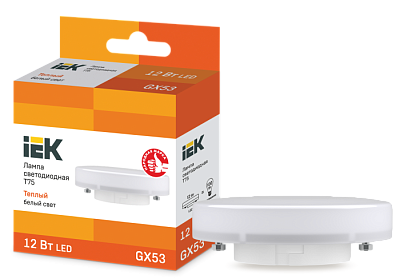 Лампа светодиодная IEK GX53 12W 3000K 1080 Лм купить Светодиодные