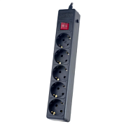 купить Сетевой фильтр Perfeo Power+ 5 гнезд 5 м 2300W черный 4662 Сетевые фильтры