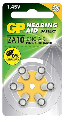 Батарейка GP ZA10 BL6 купить Батарейки, Аккумуляторы, з/у
