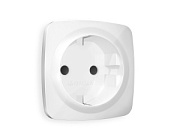 купить Лицевая панель розетки с з/к, шторки Ambrella Volt белый глянцевый Omega OP1070 Ambrella Volt