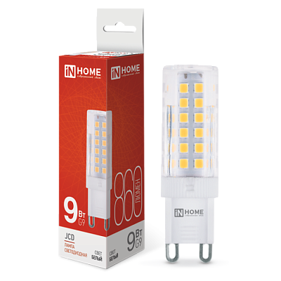 Светодиодная лампа InHome G9 9W 4000K 860Lm купить Светодиодные