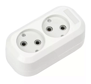 купить Колодка SmartBuy SBE-10-2-00-N 2гн б/з белая 10A Вилки, Колодки