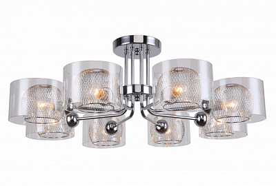 Люстра ламповая LINVEL LV 9257/8 Одер Хром E14 40W *8 купить Ламповые люстры