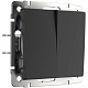 Переключатель 2 клавишный Werkel WL08-SW-2G-2W (W1122008) черный матовый купить Werkel