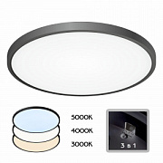 купить Накладной светильник CITILUX CL738401V Бейсик 40W 4000K 4800Lm IP40 480*25 Чёрный 3 режима Светодиодные люстры