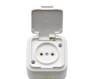 купить Розетка б/з IP54 ПРАЛЕСКА ОУ РА16-296 с крышкой IP44 - IP56