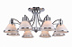 Люстра ламповая LINVEL LV 9127/8 Аргунь Хром E27 60W *8 купить Ламповые люстры