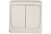 купить Выключатель 2 клавишный SE Lexel Этюд BC10-002b Белый Lexel Этюд