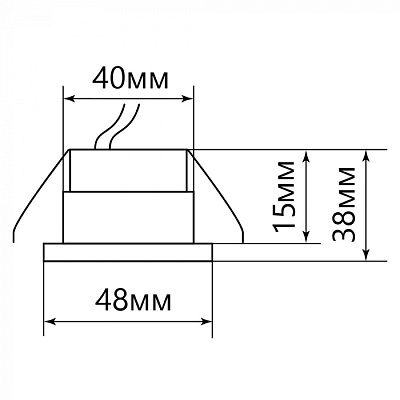 Светильник мебельный Feron LN003 3W 210Lm 4000K хром купить Встраиваемые