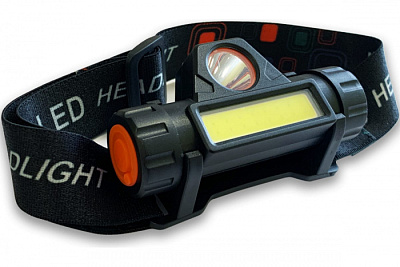 Фонарь налбный Облик 2083 3W+3W COB аккумулятор купить Фонари