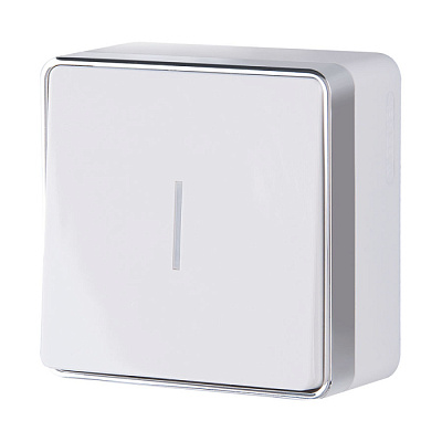 Werkel Выключатель WL15-01-04 белый (1-кл с подсв.) W5010101 купить Werkel Gallant  накладные