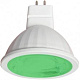 Лампа св/д MR16 7W GU5.3 зеленый  Ecola купить Цветные