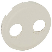 купить Накладка для розетки TV + FM Legrand Celiane 066232 Слоновая кость Celiane 1