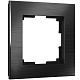 Рамка 1 пост Werkel WL11-Frame-01 черный алюминий W0011708 купить Werkel  Рамки