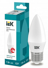 купить Лампа светодиодная IEK C35  7W E27 4000K Светодиодные
