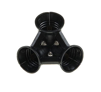 * Патрон переходник E27-3*E27 Ecola черный купить Патроны