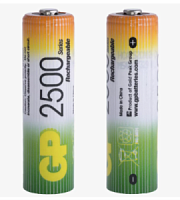 купить Аккумулятор GP 250AAHC/R6 2500mAh BL2 Батарейки, Аккумуляторы, з/у