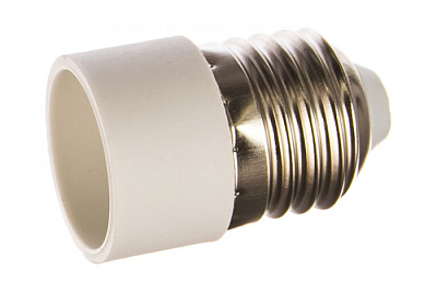 Патрон переходник E27-E14 белый купить Патроны