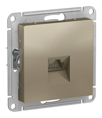 Розетка RJ45 AtlasDesign Шампань SE ATN000583 купить AtlasDesign
