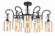 Люстра ламповая LINVEL LV 9321/8 Колорадо Черный золото E14 40W *8 купить Ламповые люстры