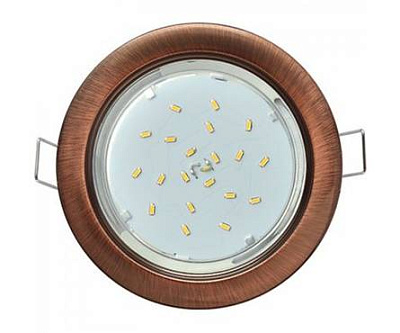 Точечный светильник Ecola GX53 H4 черная медь купить Встраиваемые