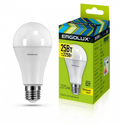 Светодиодная лампа Ergolux LED-A65-25W-E27-3K купить Светодиодные