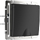 Розетка з/к с крышкой Werkel WL08-SKGSC-01-IP44 черный матовый купить Werkel