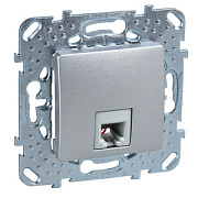 купить Розетка телефонная RJ11 4 контакта Unica Top Алюминий MGU5.492.30ZD Unica Top