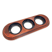 купить Рамка 3 поста Бирони BF1-630-16/PL медный век пластик БИРОНИ пластик