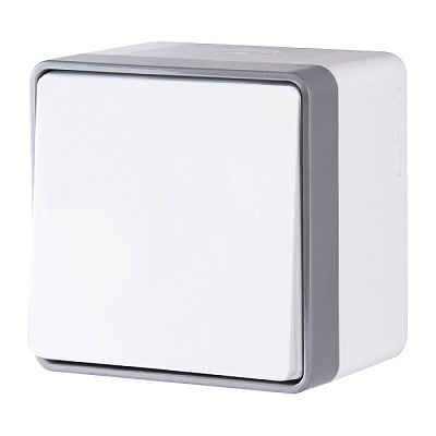 Werkel Выключатель WL15-01-02 IP44 белый (1-кл. IP44) W5010201 купить Werkel Gallant  накладные