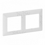 купить Рамка 2 поста Legrand Valena Life Эл Грей 754122   Legrand Valena Life
