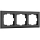Рамка 3 поста Werkel WL04-Frame-03 черный W0031808 купить Werkel  Рамки