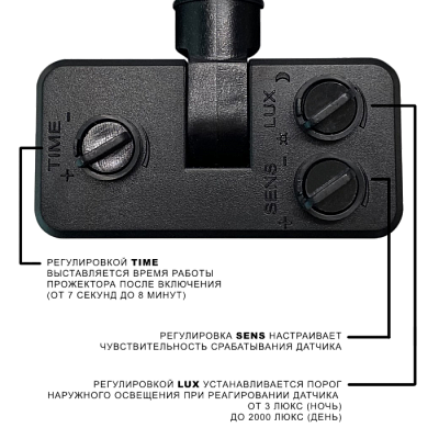 Прожектор Wolta WFL-10W/06s светодиодный датчик движения 10W 5700K IP65 серый купить Прожекторы