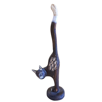 0004 Кошка 30см дерево купить Фигурки